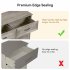 US IDEALHOUSE Dresser for Bedroom with 6 Drawers Wood Drawer Dresser Chest of Drawers for Closet Living Room Hallway Nursery Kids Bedroom Grey