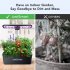 US JUSTSMART 12 Pods Hydroponics Growing System Indoor Herb Garden Starter Kit with LED Full Spectrum Grow Light