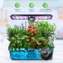 US JUSTSMART 12 Pods Hydroponics Growing System Indoor Herb Garden Starter Kit with LED Full Spectrum Grow Light