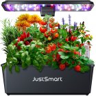 US JUSTSMART J12 Pods Hydroponics Growing System Indoor Herb Garden Starter Kit