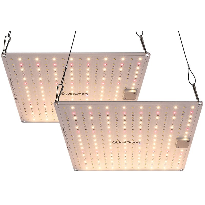 US JUSTSMART LED Grow Light 3x3ft Coverage with New Full Spectrum 100 Watt Plant Growing Lamps 2 Packs