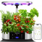 US JUSTSMART GS1 Plus 12 Pods Hydroponics Growing System with APP Controlled Indoor Garden with 36W 120 LED Grow Light
