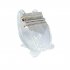 US Kalimba Acrylic 17 Key Transparent Kitten Thumb Piano Mbira with Tuner Hammer Holder Kalimba Case