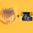US Kalimba Acrylic 17 Key Transparent Kitten Thumb Piano Mbira with Tuner Hammer Holder Kalimba Case