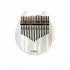US Kalimba Acrylic 17 Key Transparent Kitten Thumb Piano Mbira with Tuner Hammer Holder Kalimba Case