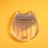 US Kalimba Acrylic 17 Key Transparent Kitten Thumb Piano Mbira with Tuner Hammer Holder Kalimba Case
