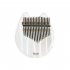 US Kalimba Acrylic 17 Key Transparent Kitten Thumb Piano Mbira with Tuner Hammer Holder Kalimba Case