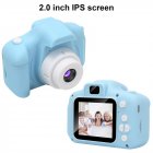 US Kids Digital Video Camera Mini Rechargeable Children Camera Shockproof 8mp Hd Toddler Cameras Child Camcorder Blue