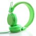 US Kids Wired Ear Headphones Stylish Headband Earphones for iPad Tablet  Rose red