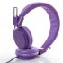 US Kids Wired Ear Headphones Stylish Headband Earphones for iPad Tablet  Rose red