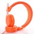 US Kids Wired Ear Headphones Stylish Headband Earphones for iPad Tablet  Rose red