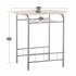 US Kitchen Breakfast Table Ergonomic Design Easy Assembly for Apartment Dining Room Wood Color