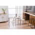 US Kitchen Dining Room Table Set 1pc Table 2pcs Chairs Stylish Furniture Wood Color