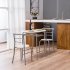 US Kitchen Dining Room Table Set 1pc Table 2pcs Chairs Stylish Furniture Wood Color