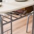 US Kitchen Dining Room Table Set 1pc Table 2pcs Chairs Stylish Furniture Wood Color