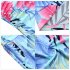 US LEADINGSTAR Women Strapless Maxi Leaf Print Boho Elegant Party Long Dress Light blue L
