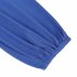 US LEADINGSTAR Women Solid Long Sleeve Elastic Waist Wrap V Neck Fit Flare Dress Haze Blue M