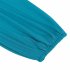 US LEADINGSTAR Women Solid Long Sleeve Elastic Waist Wrap V Neck Fit Flare Dress Blue Green XS