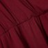US LEADINGSTAR Women Solid Long Sleeve Elastic Waist Wrap V Neck Fit Flare Dress Burgundy XS