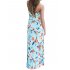 US LEADINGSTAR Women Strapless Tube Empireline Summer Beach Maxi Dress Colorful XL