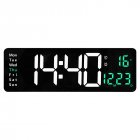 US LED Digital Wall Clock with RC 16 Inch Adjustable Brightness Alarm Clock