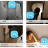 US LED Motion Sensor Night Light  Mini Wireless Ceiling Night Lamp  Battery Powered Porch Cabinet Lamps with Infrared Motion Sensor   Light Control Pink One poi