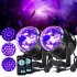 US LITAKE 2Pcs UV Black Light 6W LED Disco Ball Party Lights