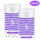 US LITAKE 2Pcs UV Light Bug Zappers Mosquito Lights LED Mini Zappers for Home, Living Room, Indoor, Bedroom, Kitchen, Dining Room, etc US Standard