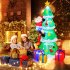 US LITAKE 7 5FT Inflatable Christmas Tree Built in White LEDs Christmas Blow Up Yard Decorations