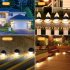 US LITAKE 8 Packs Solar Fence Post Lights for Garden Yard