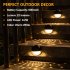 US LITAKE 8 Packs Solar Fence Post Lights for Garden Yard
