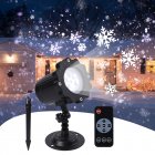 US LITAKE Christmas Snowflake Projector Lights Christmas Led Landscape Projector Lights Outdoor Waterproof