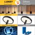 US LUNSY Cordless Table Lamp Rechargeable LED Touch Lamp Black