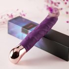 US LUVKIS Rechargeable Realistic Dildo Vibrator G-Spot & Clitoral Stimulation with 10 Vibration Modes Adult Sex Toy for Couples Women (Purple)