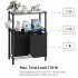 US Laundry Rack Bamboo Tube Storage Laundry Basket with 2 Laundry Bags Removable 45L Metal Frame for Laundry Room Bathroom Living Room Bedroom Black