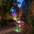 US Led Solar Wind chime Light Butterfly Waterproof Color Changing Lights Outdoor Garden Landscape Decoration Pendant Wind Chime Lamp  Butterfly