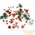 US Litake Christmas Garland with Lights 2 Pack 6 56FT 20 LED Battery Operated Pine Lights with Red Berry Lighted
