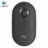 US Logitech Pebble M350 Wireless Mouse Bluetooth compatible 5 2 2 4G Dual Mode Silent Usb Receiver White