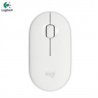 US Logitech Pebble M350 Wireless Mouse Bluetooth compatible 5 2 2 4G Dual Mode Silent Usb Receiver White