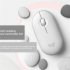 US Logitech Pebble M350 Wireless Mouse Bluetooth compatible 5 2 2 4G Dual Mode Silent Usb Receiver White