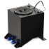 US MERXENG 15 Gallon Universal Fuel Cell Drift Strip Gas Tank  Level Sender Coated Aluminum Polished