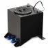 US MERXENG 2 5 Gallon Universal Fuel Cell Drift Strip Gas Tank  Level Sender Coated Aluminum Polished