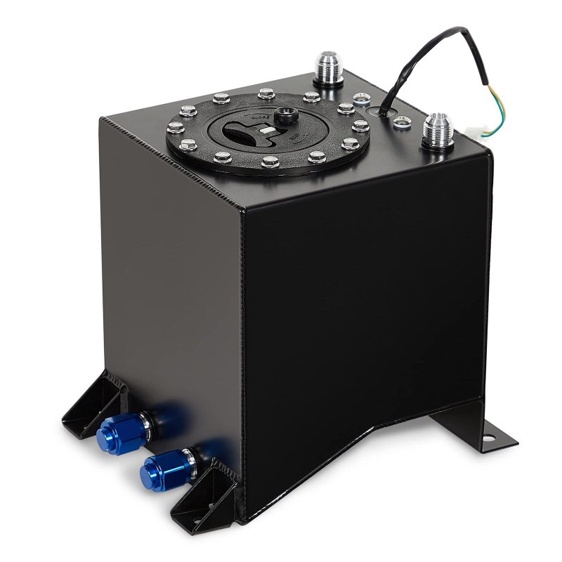 US MERXENG 2.5 Gallon Universal Fuel Cell Drift Strip Gas Tank& Level Sender Coated Aluminum Polished