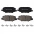 US MERXENG Premium Ceramic Disc Rear Brake Pads For 2007 2008 2009 2018 Wrangler