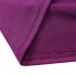 US MISSKY Women s Solid Scoop Neck 3 4 Sleeve Pockets Loose Swing Casual Midi Dress purple M