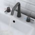 US Matte Black Widespread Bathroom Faucets for Sink 3 Hole 8 Inch 2 Handle Faucet Matte Black