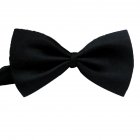 US Men Classic Solid Color Bow Tie Fashion Wedding Party Pre-tied Neckwear black