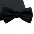 US Men Classic Solid Color Bow Tie Fashion Wedding Party Pre tied Neckwear black