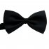 US Men Classic Solid Color Bow Tie Fashion Wedding Party Pre tied Neckwear black