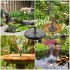 US Mini Solar Floating Water Fountain for Garden Pool Pond Decoration 13 5x13 5x3 8cm